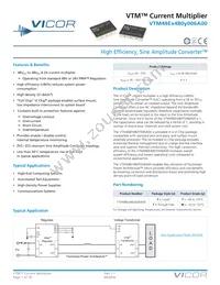 VTM48ET480M006A00 Datasheet Cover