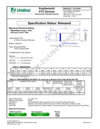 VTP210GF Datasheet Cover