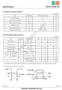 VTPS1192HB Datasheet Page 3