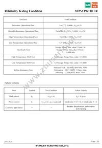 VTPS1192HB Datasheet Page 20