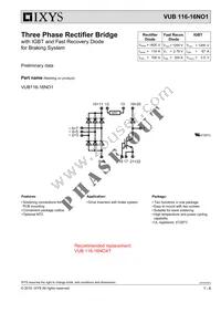 VUB116-16NO1 Datasheet Cover