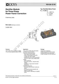 VUI30-12N1 Datasheet Cover