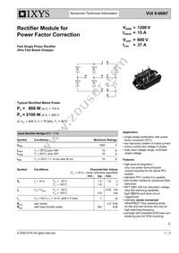 VUI9-06N7 Datasheet Cover