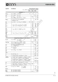 VUM85-05A Datasheet Page 2