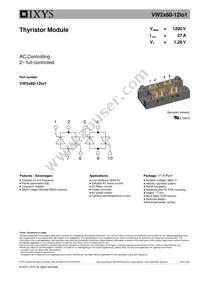 VW2X60-12IO1 Datasheet Cover