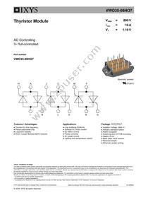 VWO35-08HO7 Datasheet Cover