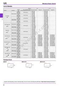 VX-01-1A2 Datasheet Page 2