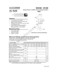 W04M Datasheet Cover