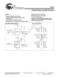 W181-01G Datasheet Cover