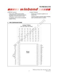 W19B320ATT7H Datasheet Page 5