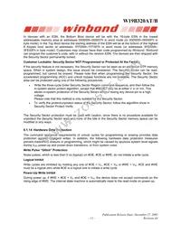 W19B320ATT7H Datasheet Page 11