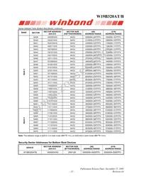 W19B320ATT7H Datasheet Page 23