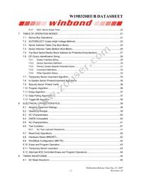 W19B320BTT7H Datasheet Page 2