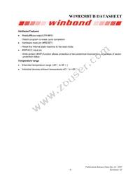 W19B320BTT7H Datasheet Page 6