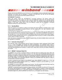 W19B320BTT7H Datasheet Page 10