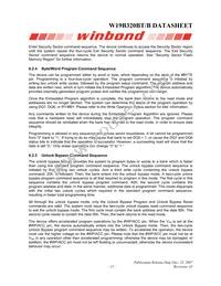 W19B320BTT7H Datasheet Page 15