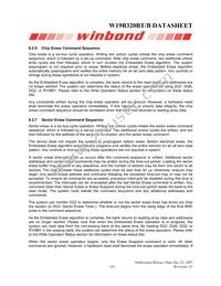 W19B320BTT7H Datasheet Page 16