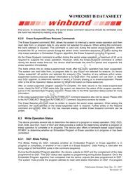 W19B320BTT7H Datasheet Page 17