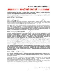 W19B320BTT7H Datasheet Page 19