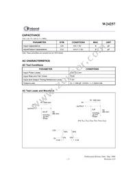 W24257S-70LL T/R Datasheet Page 3