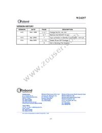W24257S-70LL T/R Datasheet Page 10