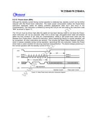 W25B40VSNIG T&R Datasheet Page 22