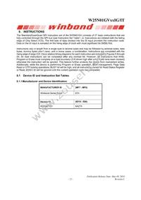 W25N01GVZEIT TR Datasheet Page 23