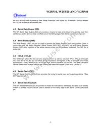 W25P40VSNIG T&R Datasheet Page 6
