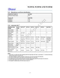W25P40VSNIG T&R Datasheet Page 12