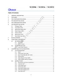 W25P80VSSIG T&R Datasheet Page 2