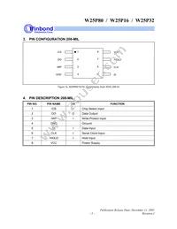 W25P80VSSIG T&R Datasheet Page 5