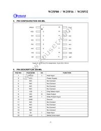 W25P80VSSIG T&R Datasheet Page 6