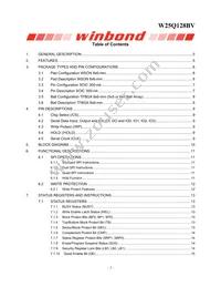 W25Q128BVFJP Datasheet Page 2