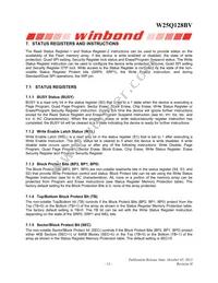 W25Q128BVFJP Datasheet Page 13