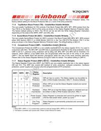 W25Q128FVEIP Datasheet Page 18