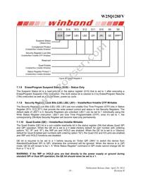 W25Q128FVEIP Datasheet Page 19