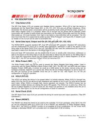 W25Q128FWFIG Datasheet Page 11