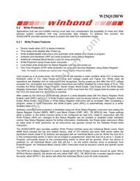 W25Q128FWFIG Datasheet Page 16