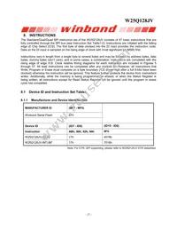 W25Q128JVCIQ Datasheet Page 22