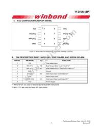 W25Q16BVSSIG TR Datasheet Page 7