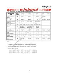 W25Q16CVZPJP Datasheet Page 22