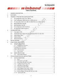 W25Q16DWBYIG TR Datasheet Page 2