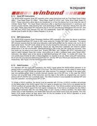 W25Q16DWBYIG TR Datasheet Page 12