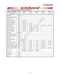 W25Q16DWBYIG TR Datasheet Page 22