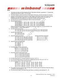 W25Q16DWBYIG TR Datasheet Page 23