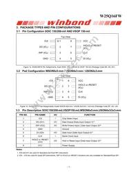 W25Q16FWSVIQ TR Datasheet Page 6