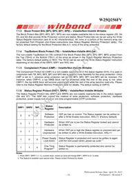 W25Q256FVEIP Datasheet Page 17