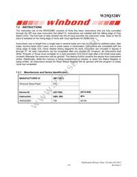 W25Q32BVZPJP Datasheet Page 19