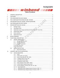 W25Q32DWSSIG TR Datasheet Page 2
