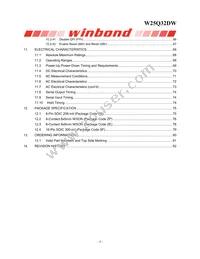 W25Q32DWSSIG TR Datasheet Page 4
